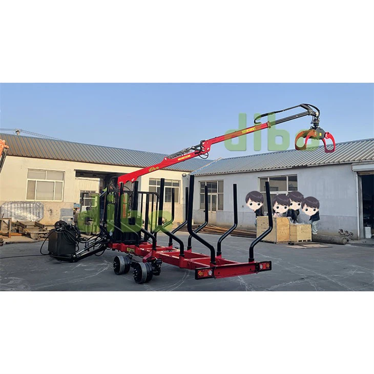Grua Forestal Con remolque